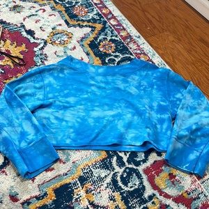 Free people tie-dye cropped sweater